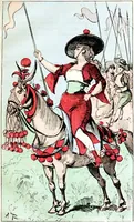 An illustration from Albert Robida - Voyages très extraordinaires de Saturnin Farandoul, 1879 page 240 (1879)