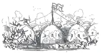 An illustration from Albert Robida - Voyages très extraordinaires de Saturnin Farandoul, 1879 page 262 (1879)