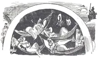 An illustration from Albert Robida - Voyages très extraordinaires de Saturnin Farandoul, 1879 page 266 (1879)