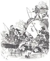 An illustration from Albert Robida - Voyages très extraordinaires de Saturnin Farandoul, 1879 page 268 (1879)