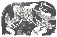 An illustration from Albert Robida - Voyages très extraordinaires de Saturnin Farandoul, 1879 page 274 (1879)