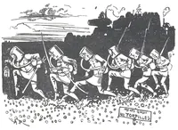 An illustration from Albert Robida - Voyages très extraordinaires de Saturnin Farandoul, 1879 page 322 (1879)