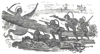 An illustration from Albert Robida - Voyages très extraordinaires de Saturnin Farandoul, 1879 page 292 (1879)