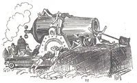 An illustration from Albert Robida - Voyages très extraordinaires de Saturnin Farandoul, 1879 page 300 (1879)
