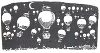 An illustration from Albert Robida - Voyages très extraordinaires de Saturnin Farandoul, 1879 page 302 (1879)