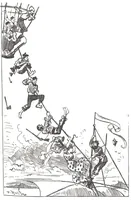 An illustration from Albert Robida - Voyages très extraordinaires de Saturnin Farandoul, 1879 page 024 (1879)