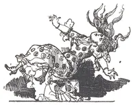 An illustration from Albert Robida - Voyages très extraordinaires de Saturnin Farandoul, 1879 page 318 (1879)