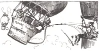 An illustration from Albert Robida - Voyages très extraordinaires de Saturnin Farandoul, 1879 page 326 (1879)