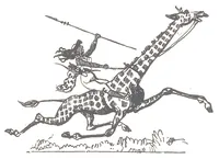 An illustration from Albert Robida - Voyages très extraordinaires de Saturnin Farandoul, 1879 page 342 (1879)