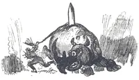 An illustration from Albert Robida - Voyages très extraordinaires de Saturnin Farandoul, 1879 page 364 (1879)