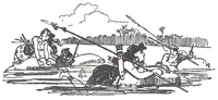 An illustration from Albert Robida - Voyages très extraordinaires de Saturnin Farandoul, 1879 page 374 (1879)