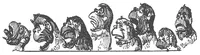 An illustration from Albert Robida - Voyages très extraordinaires de Saturnin Farandoul, 1879 page 394 (1879)