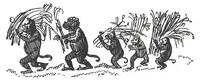An illustration from Albert Robida - Voyages très extraordinaires de Saturnin Farandoul, 1879 page 018 (1879)