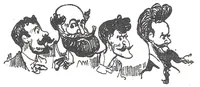 An illustration from Albert Robida - Voyages très extraordinaires de Saturnin Farandoul, 1879 page 426 (1879)