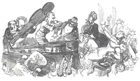 An illustration from Albert Robida - Voyages très extraordinaires de Saturnin Farandoul, 1879 page 094 (1879)