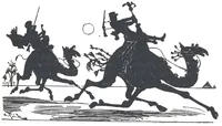 An illustration from Albert Robida - Voyages très extraordinaires de Saturnin Farandoul, 1879 page 438 (1879)