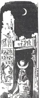 An illustration from Albert Robida - Voyages très extraordinaires de Saturnin Farandoul, 1879 page 424-b (1879)