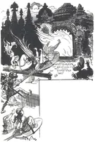An illustration from Albert Robida - Voyages très extraordinaires de Saturnin Farandoul, 1879 page 536 (1879)