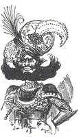 An illustration from Robida - Le Vingtième siècle - couverture (1879)