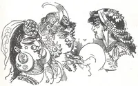 An illustration from Albert Robida - Voyages très extraordinaires de Saturnin Farandoul, 1879 page 548-2 (1879)