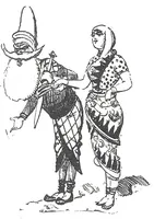 An illustration from Albert Robida - Voyages très extraordinaires de Saturnin Farandoul, 1879 page 554 (1879)