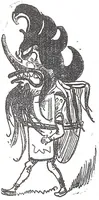 An illustration from Albert Robida - Voyages très extraordinaires de Saturnin Farandoul, 1879 page 562-2 (1879)