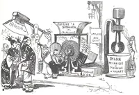 An illustration from Albert Robida - Voyages très extraordinaires de Saturnin Farandoul, 1879 page 564 (1879)