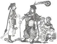 An illustration from Albert Robida - Voyages très extraordinaires de Saturnin Farandoul, 1879 page 124 (1879)
