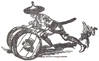 An illustration from Albert Robida - Voyages très extraordinaires de Saturnin Farandoul, 1879 page 632-1 (1879)