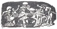An illustration from Albert Robida - Voyages très extraordinaires de Saturnin Farandoul, 1879 page 634 (1879)