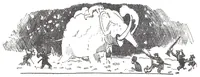 An illustration from Albert Robida - Voyages très extraordinaires de Saturnin Farandoul, 1879 page 638 (1879)