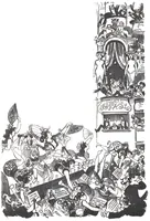 An illustration from Albert Robida - Voyages très extraordinaires de Saturnin Farandoul, 1879 page 648 (1879)