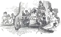 An illustration from Albert Robida - Voyages très extraordinaires de Saturnin Farandoul, 1879 page 586 (1879)
