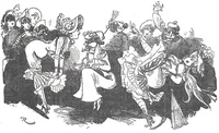 An illustration from Albert Robida - Voyages très extraordinaires de Saturnin Farandoul, 1879 page 654 (1879)