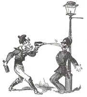 An illustration from Albert Robida - Voyages très extraordinaires de Saturnin Farandoul, 1879 page 662 (1879)