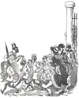 An illustration from Albert Robida - Voyages très extraordinaires de Saturnin Farandoul, 1879 page 332 (1879)