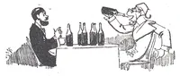 An illustration from Albert Robida - Voyages très extraordinaires de Saturnin Farandoul, 1879 page 667-2 (1879)