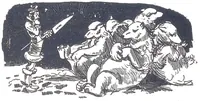 An illustration from Albert Robida - Voyages très extraordinaires de Saturnin Farandoul, 1879 page 682 (1879)