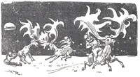 An illustration from Albert Robida - Voyages très extraordinaires de Saturnin Farandoul, 1879 page 698 (1879)
