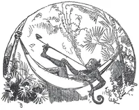 An illustration from Albert Robida - Voyages très extraordinaires de Saturnin Farandoul, 1879 page 019 (1879)