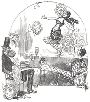 An illustration from Albert Robida - Voyages très extraordinaires de Saturnin Farandoul, 1879 page 712 (1879)