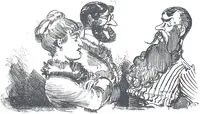 An illustration from Albert Robida - Voyages très extraordinaires de Saturnin Farandoul, 1879 page 714 (1879)