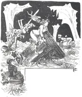 An illustration from Albert Robida - Voyages très extraordinaires de Saturnin Farandoul, 1879 page 728 (1879)