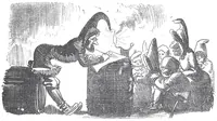 An illustration from Albert Robida - Voyages très extraordinaires de Saturnin Farandoul, 1879 page 742 (1879)