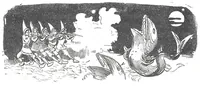 An illustration from Albert Robida - Voyages très extraordinaires de Saturnin Farandoul, 1879 page 390 (1879)