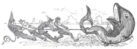 An illustration from Albert Robida - Voyages très extraordinaires de Saturnin Farandoul, 1879 page 751 (1879)