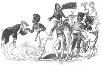 An illustration from Albert Robida - Voyages très extraordinaires de Saturnin Farandoul, 1879 page 762 (1879)