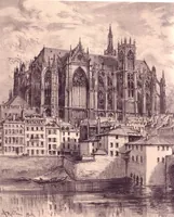 An illustration from Cathédrale Metz Robida (1915)