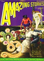 An illustration from Amazing Stories, April 1926. Volume 1, Number 1 (1927)