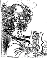 An illustration from Offenbach caricaturé par Robida (1883)